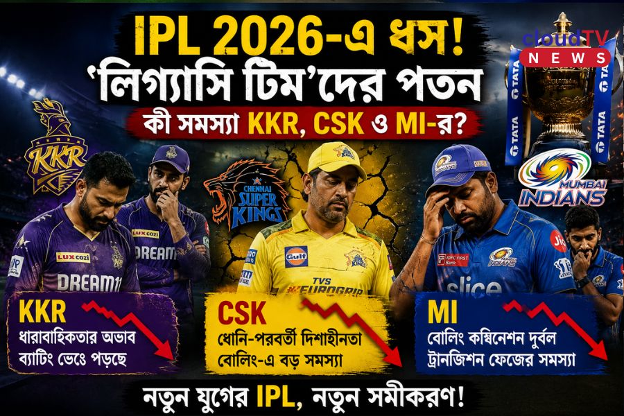 IPL 2026-এ ধস ‘লিগ্যাসি টিম’-দের! কী সমস্যা KKR, CSK ও MI-র?