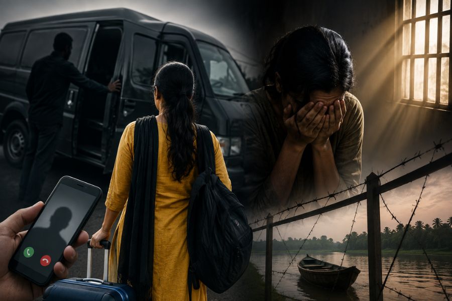 চাকরির টোপে বাংলাদেশে পাচার! সন্দেশখালির তরুণীর ভয়াবহ অভিজ্ঞতা, তদন্তে কলকাতা পুলিশের গোয়েন্দারা