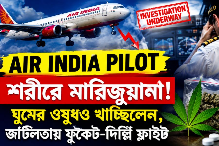 ৩০০ ফুট নীচে নেমেছিল বিমান, পাইলটের শরীরে মারিজুয়ানা! ঘুমের ওষুধও খাচ্ছিলেন