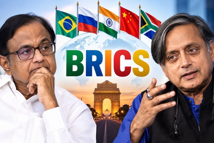 ‘ব্রিকস থেকে লাভ কী?’ চিদম্বরমের প্রশ্ন, উল্টো ছবি দেখালেন থারুর