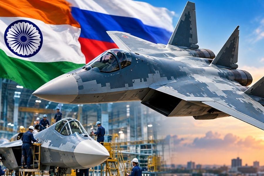 এবার ভারতেই তৈরি হতে পারে রাশিয়ার Su-57! সুখোই যুদ্ধবিমান নিয়ে বড় প্রস্তুতি HAL-এর